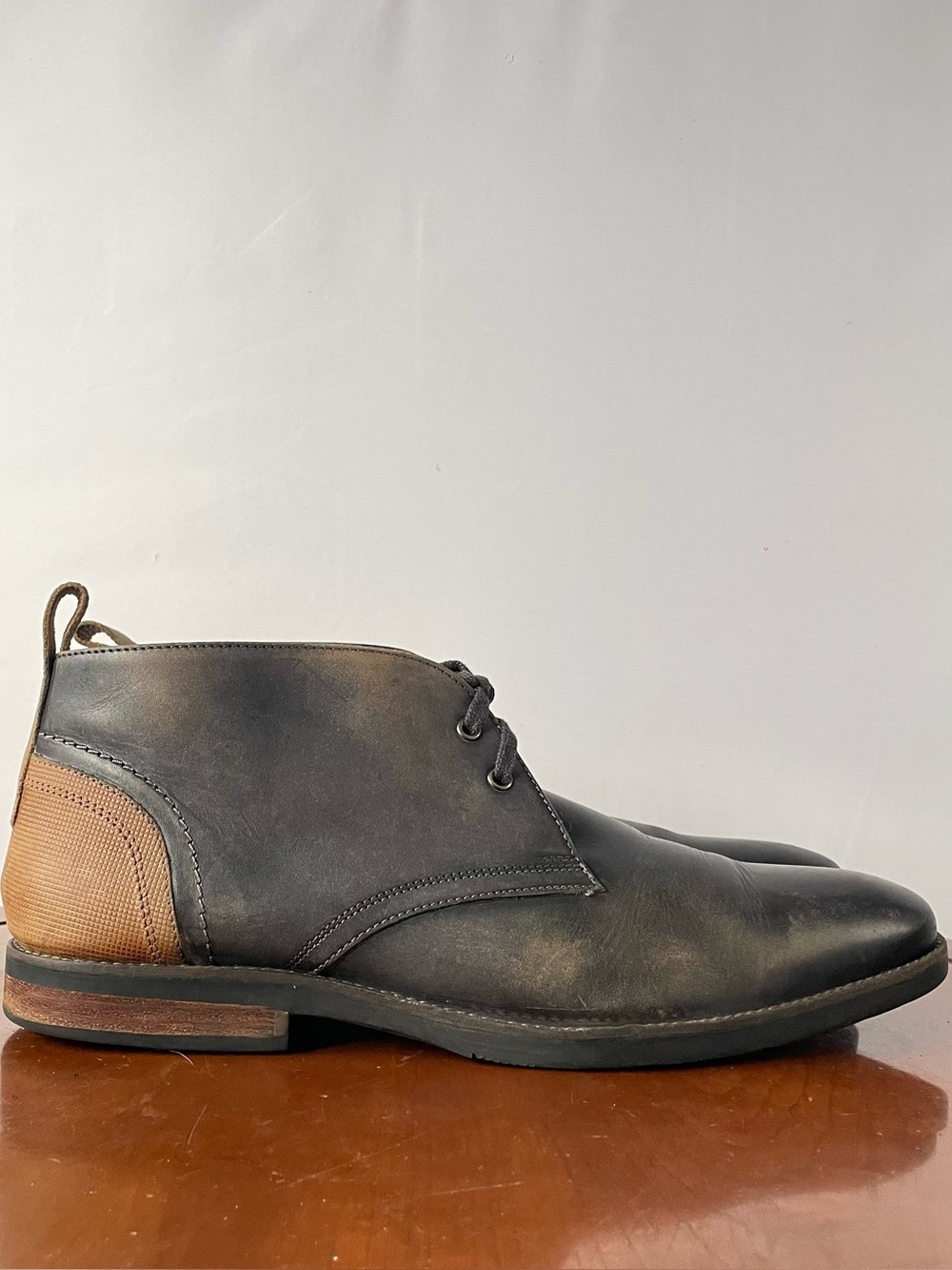 Aiden & Mason black leather Paulson chukka boots | US 11